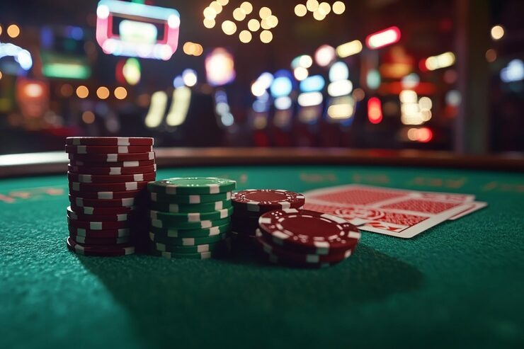 Table view with multiple players and dealer marker rotating positions